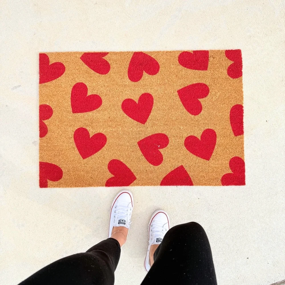 Valentines Day Heart Doormat